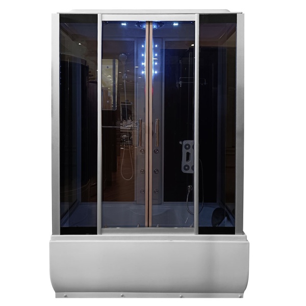 Cabina de dus MO-02005 cu hidromasaj crom 150X83X220CM - Img 2