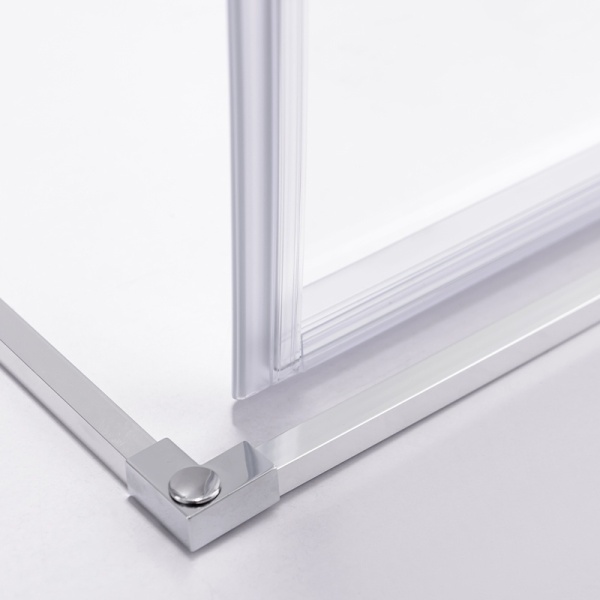 Cabina de dus NOVA Super slim, Dimensiune 90X90cm, Sticla securizata 6mm, Culoare Crom - Img 2