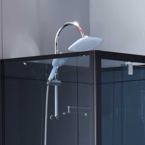 Cabina de dus patrata WSH306 , cu cadita de dus 90x90, Culoare Negru - Img 3
