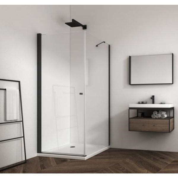 Cabina de dus PRO ERA ATLANTA black , Inaltime 195 Cm - Img 2