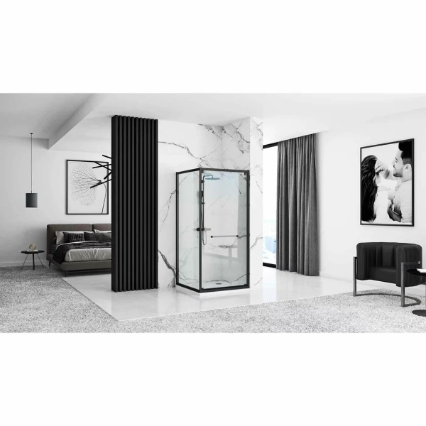 Cabina de dus Rea Space In Black 90x90 - Img 5