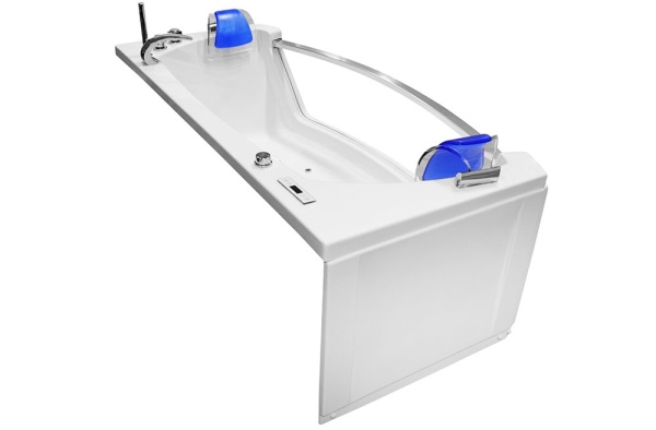 Cad?? Spa Premium cu Hidromasaj, 175x89x60 cm, Tetiere Albastre, 2 Locuri - Img 6