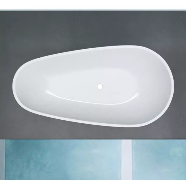 Cada de baie PRO EMMA Free-Standing, design modern, Alba - Img 2