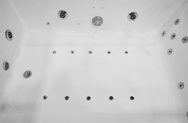 Cada de baie spa cu hidromasaj pentru 2 persoane 176X121X61CM alba - Img 5