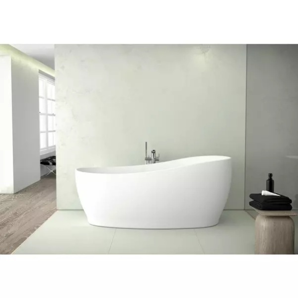Cada freestanding Ideal Standard Atelier Around 180x85 cm alb lucios - Img 3