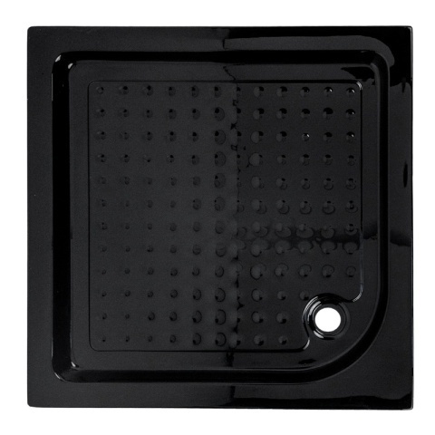 Cadita de dus inalta SXL02A, culoare negru dimensiune 80x80x15cm - Img 2