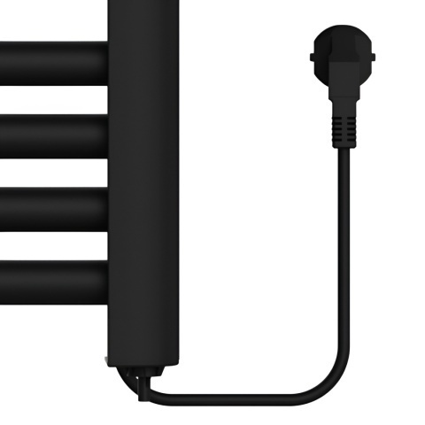 Calorifer electric vertical LOA-BL ECO 500W pentru baie 96x54, negru - Img 8