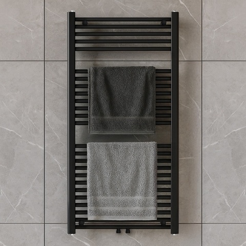 Calorifer vertical CORSO-BL-1 pentru baie 120x60, negru - Img 12