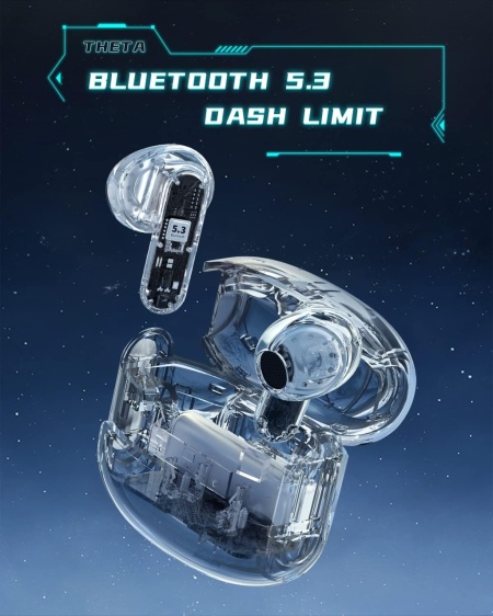 Casti Wireless SeveShop, Casti Gaming cu Efect Dinamic, Bluetooth 5.3, Microfon HD, Noise Cancelling, Carcasa Magnetica, Design Ergonomic, Universale pentru iOS si Android, Timp de Incarcare Rapid de 1h, Sunet Clar si Puternic, Alb Intens - Img 3