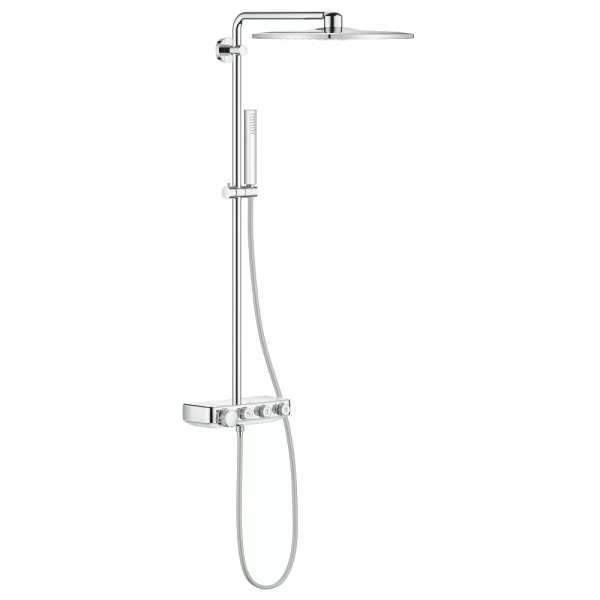 Coloana de dus Grohe Euphoria SmartControl 310 Cube, cu baterie termostatata, crom - Img 7