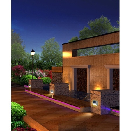 Lampa Solara De Exterior LED, NeoSimply, 1W Panou Solar, 5 led-uri, IP65, pentru scari, fara senzor de proximitate si 2 moduri smart de operare - Img 4