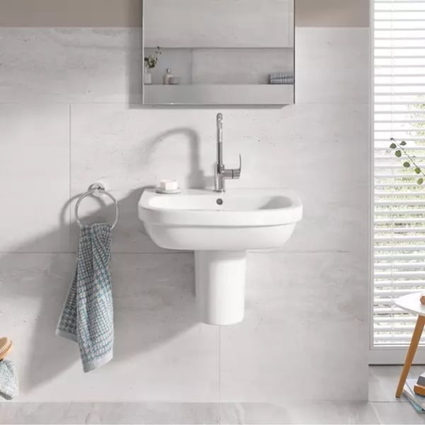 Lavoar pe blat Grohe Euro Ceramic alb Alpine White 60 cm - Img 2