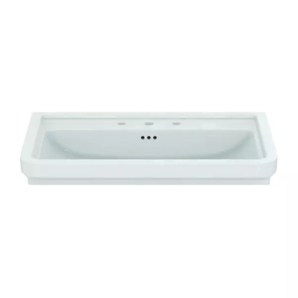 Lavoar pe mobilier Ideal Standard Atelier Calla alb lucios 87 cm cu 3 orificii baterie - Img 4
