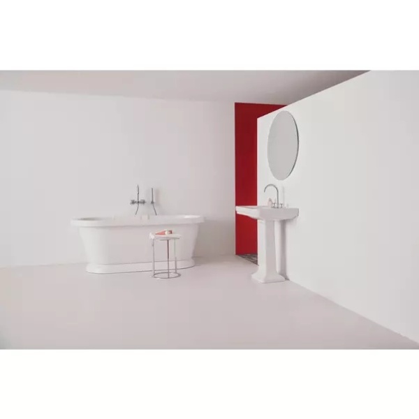 Lavoar suspendat Ideal Standard Atelier Calla alb lucios 72 cm cu orificiu baterie si preaplin - Img 9