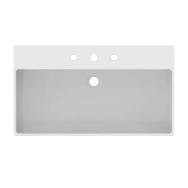 Lavoar suspendat Ideal Standard Atelier Extra alb lucios cu 3 orificii baterie si preaplin 80 cm - Img 4