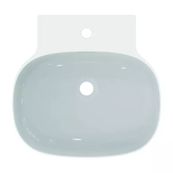 Lavoar suspendat Ideal Standard Atelier Linda-X 50 cm alb lucios cu orificiu baterie si preaplin - Img 4