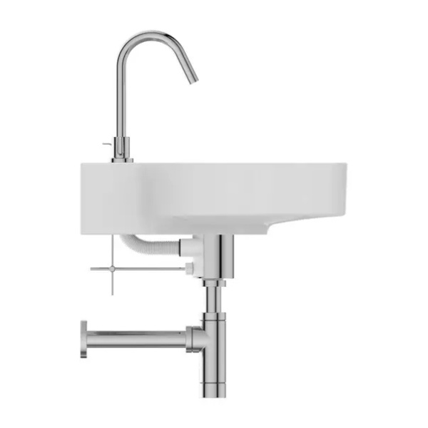 Lavoar suspendat Ideal Standard Atelier Linda-X 60 cm alb lucios cu 3 orificii baterie - Img 3