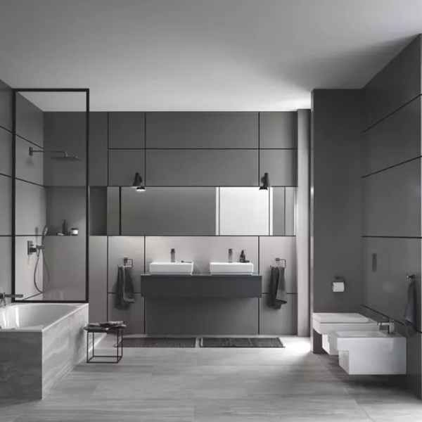 Para de dus Grohe Rainshower SmartActive 130 Cube 3 functii antracit periat Hard Graphite - Img 6