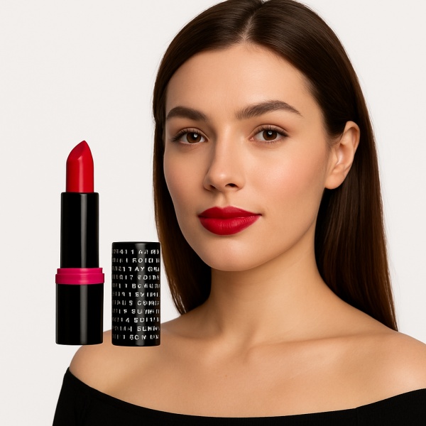 Ruj de buze cu pigment intens Smart Girls Get More, Colectia Long lasting love, rezistent la apa, Big Passion - Img 2