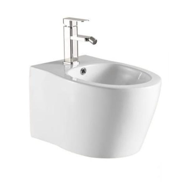 Set Bideu si Vas WC PRO ALBA, montaj suspendat, ceramica sanitara, Capac Soft-Close SLIM inclus - Img 2