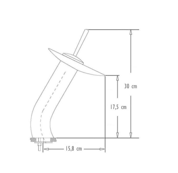 Set complet Chiuveta de blat PRO ERA GLASS si baterie, Forma rotunda, Dimensiuni 42 cm x 42 x 14 cm, Sticla temperata, Gri - Img 5