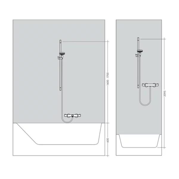 Set de dus Hansgrohe Crometta 100 cu bara 65 cm crom - Img 4