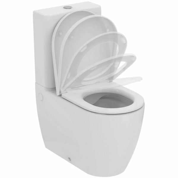 Set vas WC Ideal Standard Ellisse rimless BTW cu capac softclose alb si rezervor - Img 2