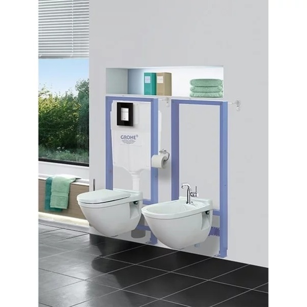 Set vas wc Ideal Standard Tesi AquaBlade cu capac soft close si rezervor Grohe cu clapeta Skate Air - Img 2