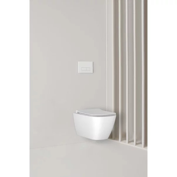 Set vas WC suspendat Ideal Standard I.life B alb cu bideu si capac slim softclose - Img 2