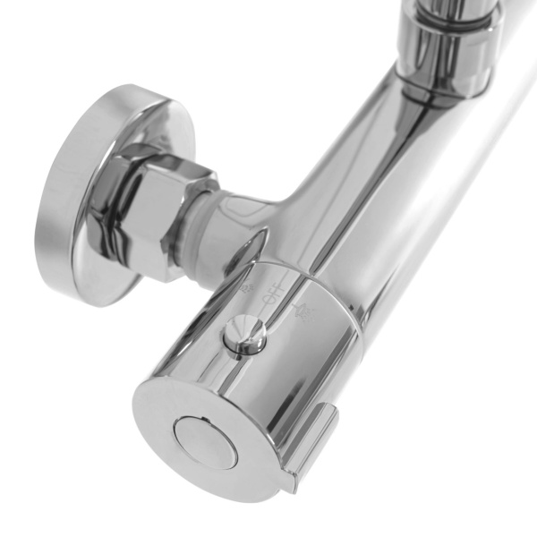 Sistem Complet De Dus Cu Termostat REA BLISS, Montaj Pe Perete, Para Rotunda Tip Ploaie 20 X 20 Cm, 2 Functii , Finisaj Crom - Img 11