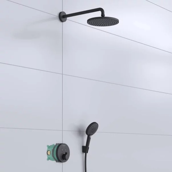 Sistem de dus incastrat Hansgrohe Raindance Select S 240 negru mat - Img 2