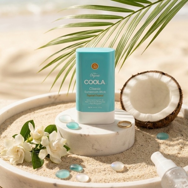 Stick de protectie solara COOLA, USA California, SPF 30, filtru UVA/UVB cu spectru larg si parfum de cocos, rezistent la apa - Img 4