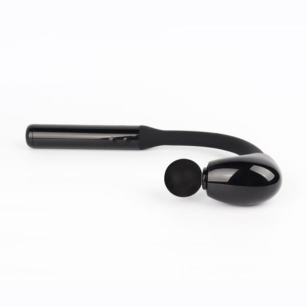 Aparat De Masaj Cu Maner Extins SeveShop, Cu Percutii, 5 Viteze, 4 Capete Interchangeabile, Pentru Intreg Corpul, Motor Fara Perii Silentios, Baterie 2500 mAh, Incarcare USB-C, Design Portabil, Relaxare Musculara, Negru - Img 3