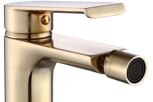 Baterie Bideu REA HASS GOLD Mat, Inaltime 14.5 Cm, Auriu - Img 2