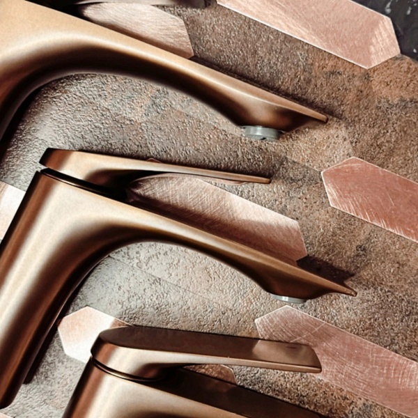 Baterie de baie pentru lavoar REA AVALON , Culoare Cooper Brush - Img 4
