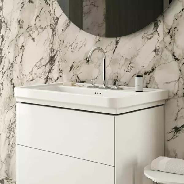 Baterie lavoar Ideal Standard Atelier Joy Neo crom lucios dubla comanda cu ventil - Img 5