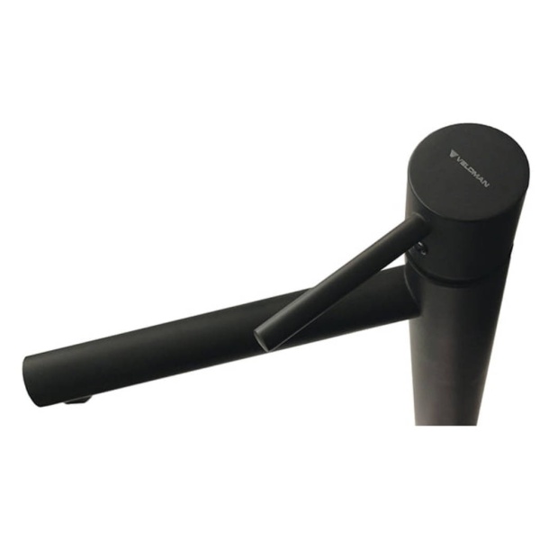 Baterie lavoar PRO HELIA HIGH BLACK, Montaj pe blat, inaltime 31.5 cm, finisaj Negru Mat - Img 2