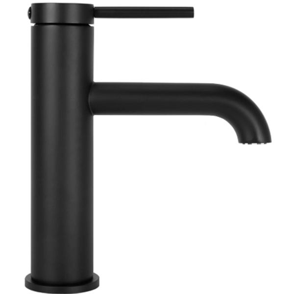 Baterie Lavoar REA SPOT BLACK LOW, Montaj Pe Blat, Capat Fix, Monocomanda, Inaltime 18 Cm, Negru - Img 6