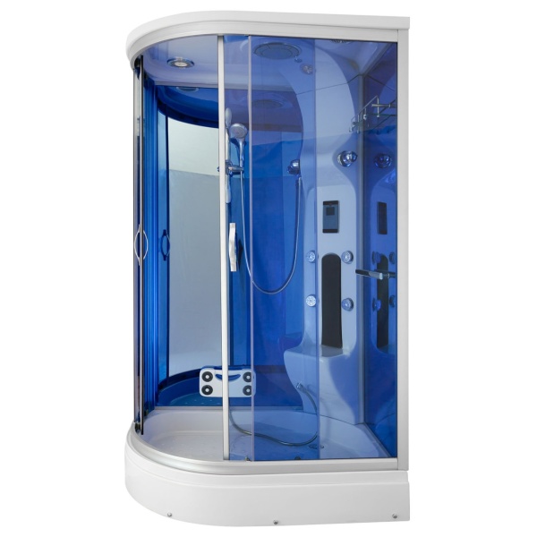 Cabina de dus cu Hidromasaj si Functie Sauna cu Abur MO-02188WS, montaj pe stanga 120X88X220CM - Img 2