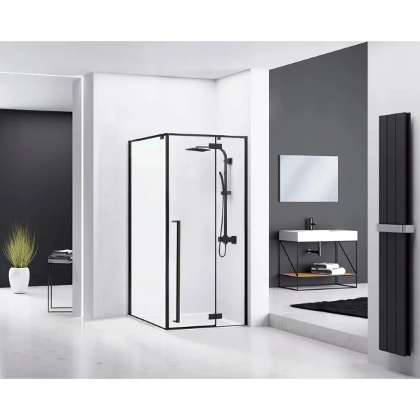 Cabina de dus Fargo, Dimensiune 90x90cm, Culoare Black Mat - Img 2