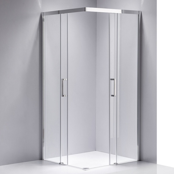 Cabina de dus Patrata KZ90B, Design Modern 90x90cm , Culoare Crom - Img 5