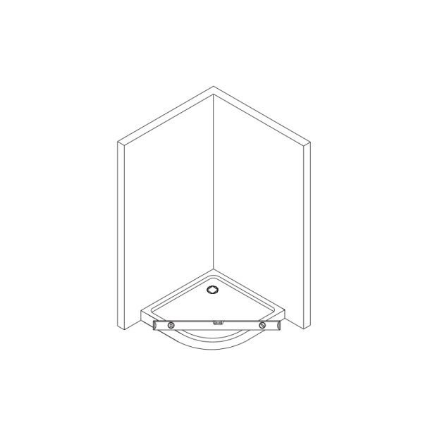 Cabina de dus semirotunda rame crom lucios si usi duble Sanswiss Ocelia 90 x 90 cm - Img 6