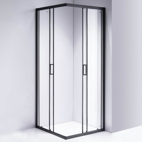 Cabina dus cu cadita inclusa, culoare negru, dimensiuni 90x90cm - Img 3