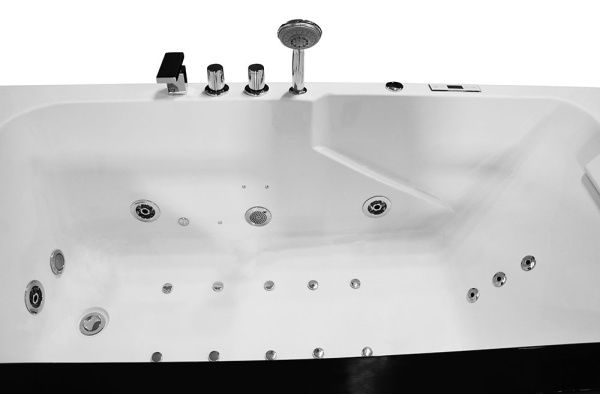 Cad?? de baie cu Hidromasaj, 170x85 cm, Culoare Alba - Img 8