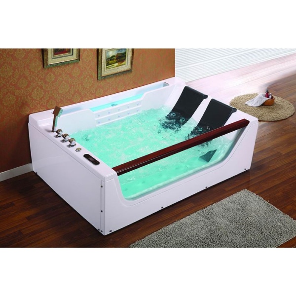 CAD?? DE BAIE CU HIDROMASAJ ??I ??NC??LZITOR IMPERIA 610H ALB?? 180x120 CM - Img 2