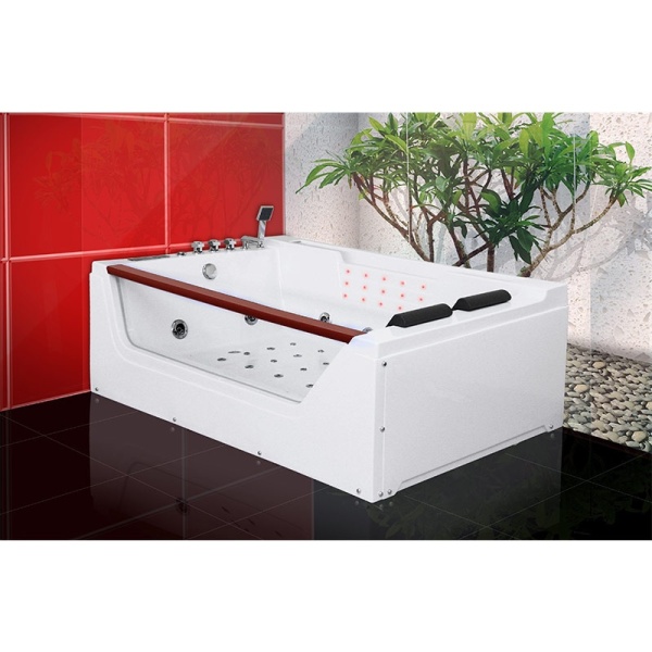 CAD?? DE BAIE CU HIDROMASAJ ??I ??NC??LZITOR IMPERIA 610H ALB?? 180x120 CM - Img 12
