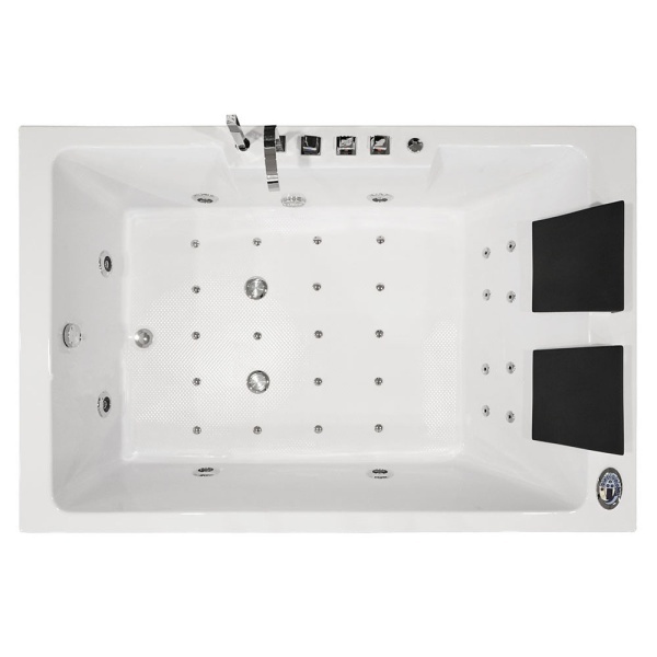 Cada de baie cu hidromasaj si Turbo Spa pentru 2 persoane 186 x 121 x 65 alba - Img 2