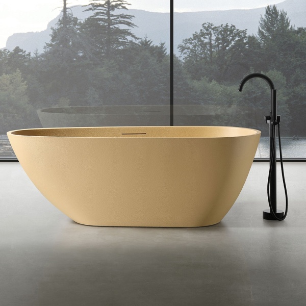 Cada De Baie De Sine Statatoare 170x75x60cm, Cu Strat Abraziv , Culoare Cappuccino - Img 2