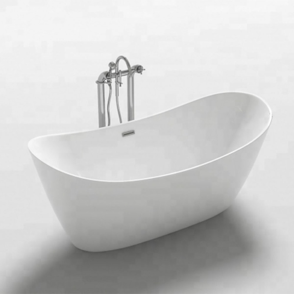 Cada de Baie de Sine Statatoare 170x80x72cm, Design Modern si Elegant, Culoare Alb - Img 4