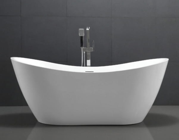 Cada De Baie PRO SONET 170, Free-Standing, Design Modern, Alba - Img 5